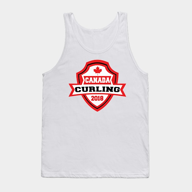 Team Canada Curling 2018! Tank Top by pralonhitam